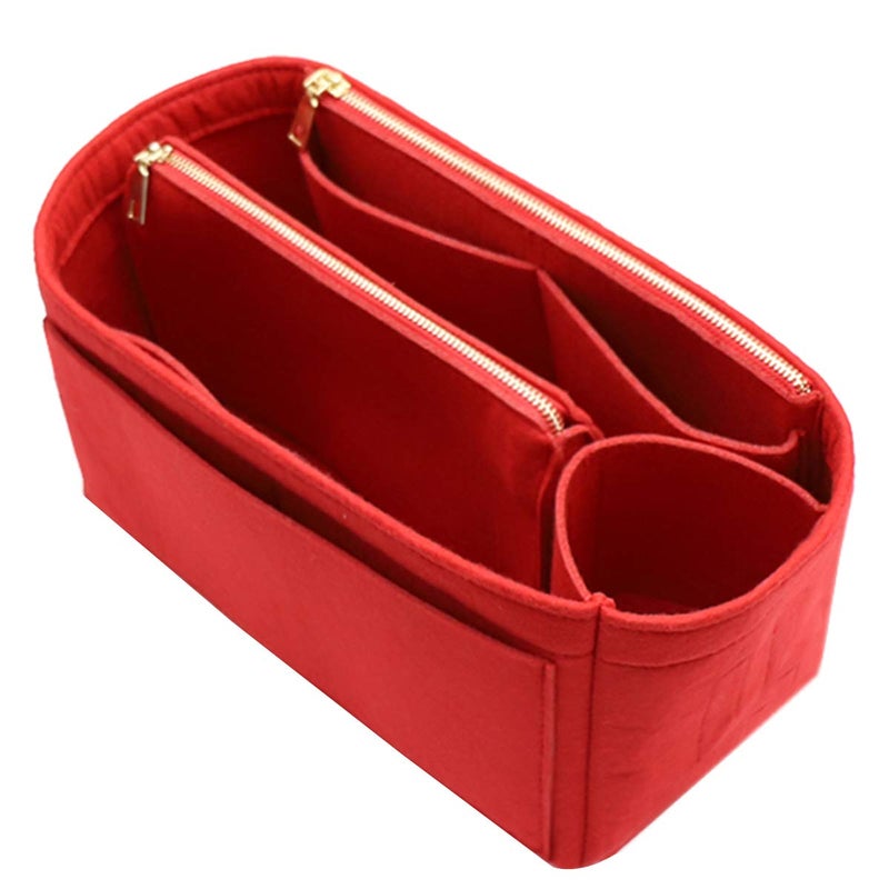 LEXSION Purse Organizer,Felt Bag Organizer Insert Purse Organizer For LV Speedy,Neverful,Tote,Handbag,Shaper 8023 Red L, 2-Red, L - Image 1